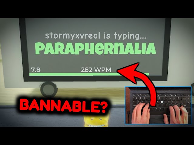 SPEEDTYPIST VS. ANTI CHEAT in a Spelling Bee...