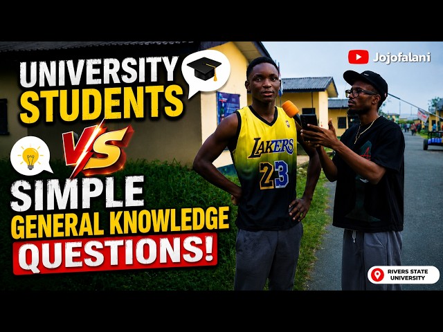 University students Vs. simple general knowledge questions! Who is winning our JACKPOT today? 🤔