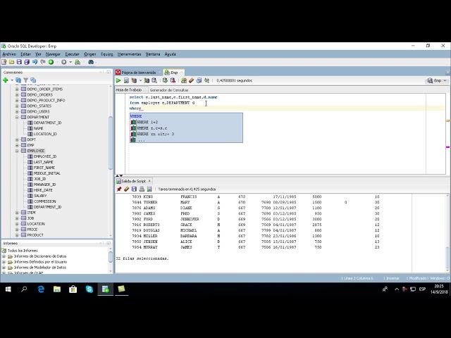 Consultas de 2 o mas tablas - Join - alias de tablas - alias de columna - plsql Oracle - Clase 7