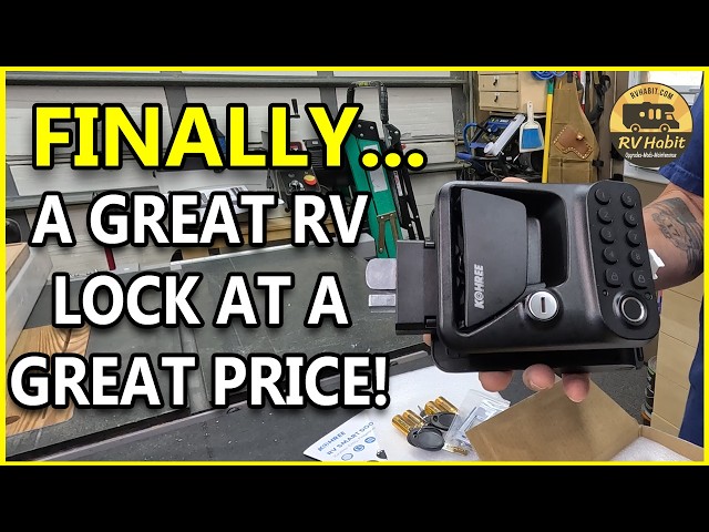 Kohree 4-in-1 RV Keyless Entry Door Lock Install —Affordable Fingerprint + Bluetooth Upgrade RV Mod!