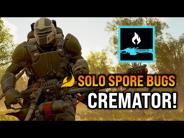 Helldivers 2 - Cremator MELTS the Spore Bugs! Super Helldive (SOLO full clear)