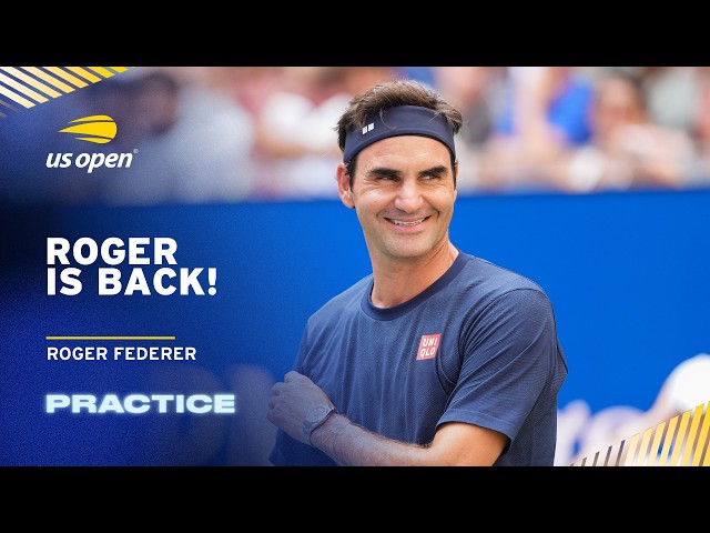 Roger Federer Returns! | Practice Session | 2026 US Open
