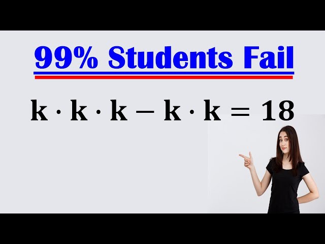 Solving a 'Harvard' University entrance exam |Find k?