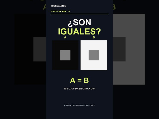¿Cuál es más claro? Tu vista te engaña