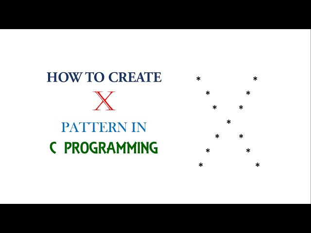 How to print patterns in C language | Pattern programs in c language| C programming tutorial