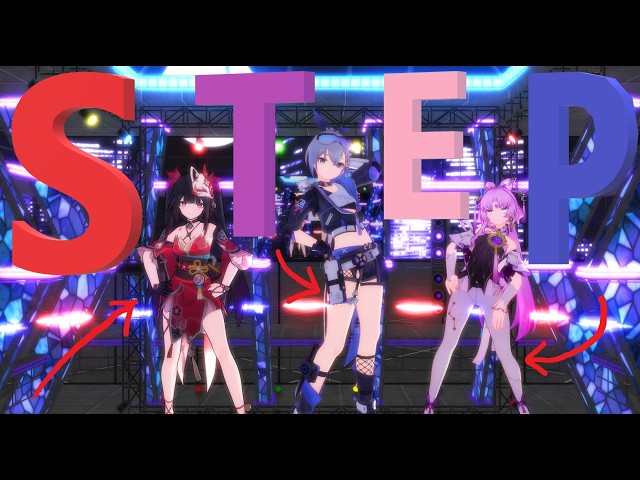 🥵🤯Sparkle X Silver Wolf X Fu Xuan - STEP【HSR / Honkai: Star Rail MMD】