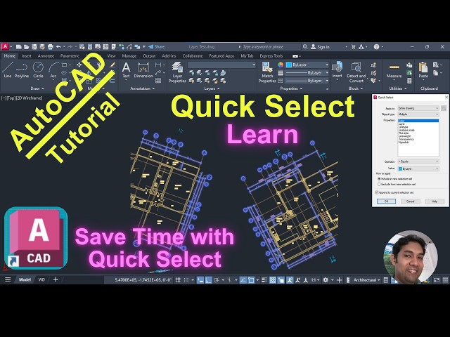 Quick Select in AutoCAD