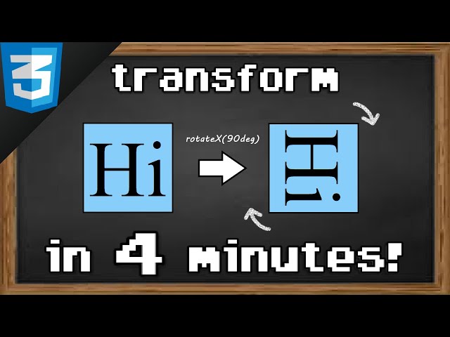 Learn CSS transform in 4 minutes 🔄