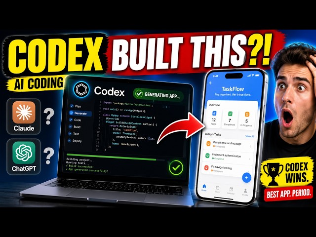 Codex Built My Complete App | Better Than Claude & ChatGPT?