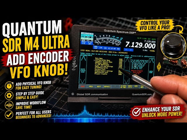 Quantum SDR M4 Ultra - Add Encoder - VFO Knob