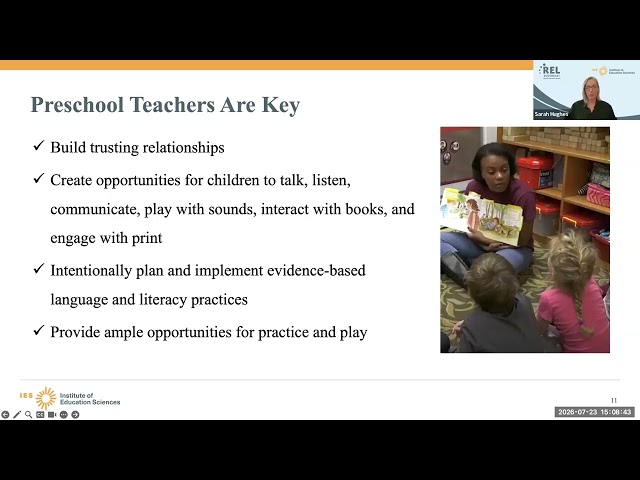 Evidence-Based Professional Learning to Support Preschool Literacy Instruction