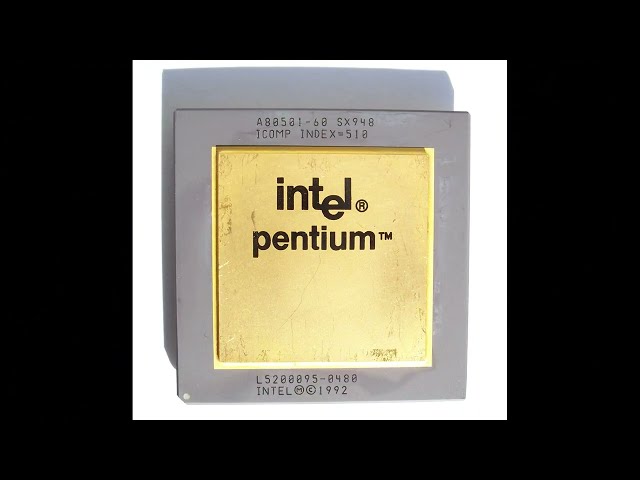The Intel Pentium FDIV Error