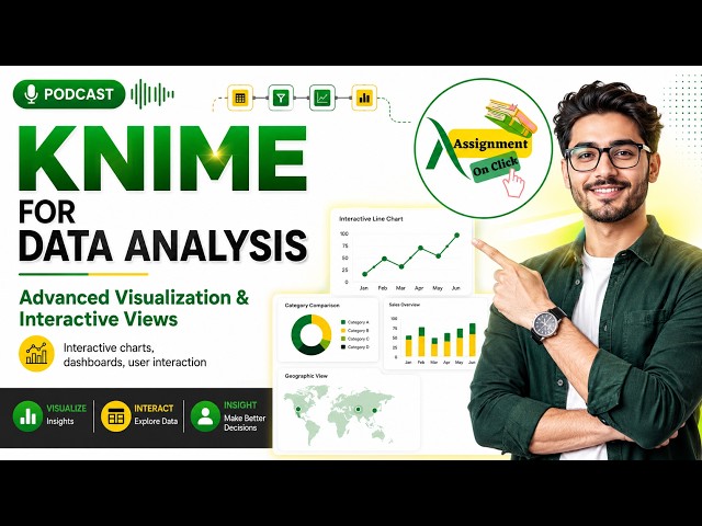 KNIME for Data Analysis Advanced Visualisation Interactive Charts, Dashboards | Assignment On Click