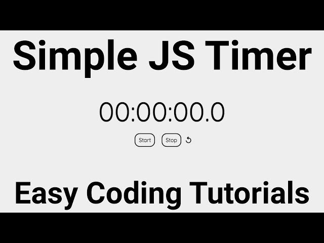 JavaScript Timer | Intermediate | Easy Coding Tutorials