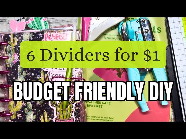 How To Make Dividers On A Budget - 6 Dividers For A Dollar