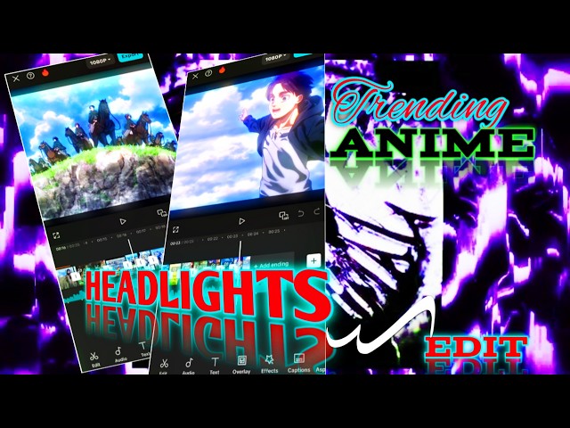 Trending anime edit tutorial on Capcut 🔥 viral anime edit