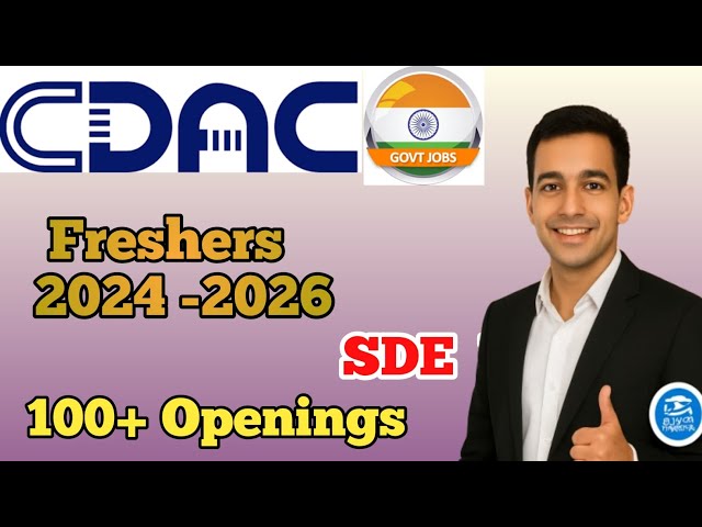 CDAC hiring 2026 | Mega Hiring | Software engineer hiring 2026