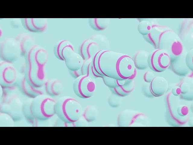 This Gorgeous Pastel Blue Glossy Metaball Background in 4K | 1 Hour Aesthetic TV Screensaver