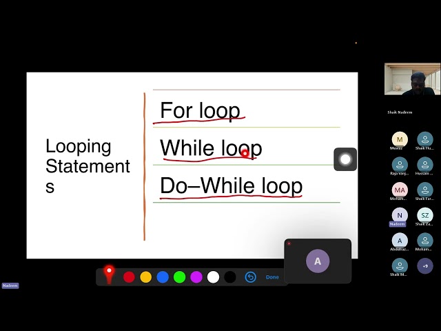 Java Control flow statements Day 5