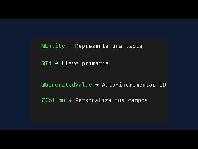 Qué es una Entidad en Spring Boot y JPA | Aprende a mapear tu base de datos paso a paso
