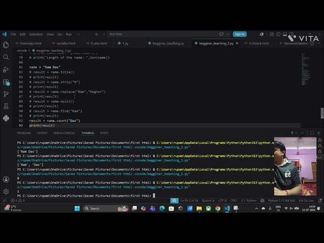Python for Beginners: Strings, Lists, Sets & Tuples with Code Structure Explained!