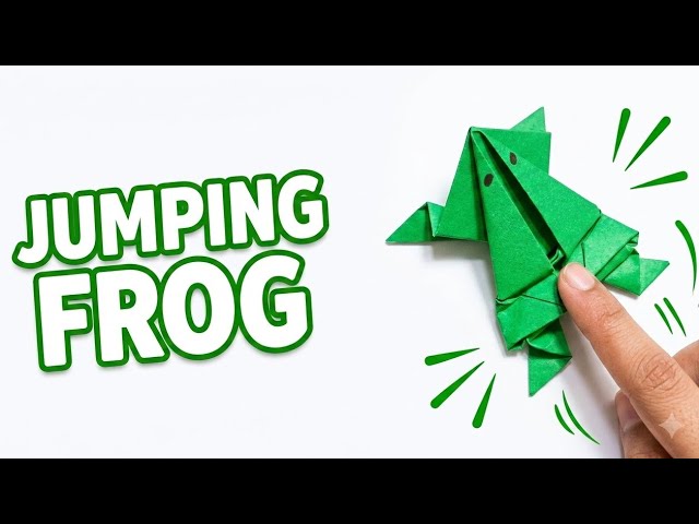 Easy Jumping Frog 🐸 | DIY Origami Jumping Frog Tutorial 