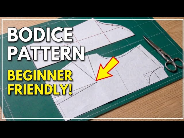 How to Draft a Basic Bodice Pattern From Scratch | Beginner Pattern Making Tutorial