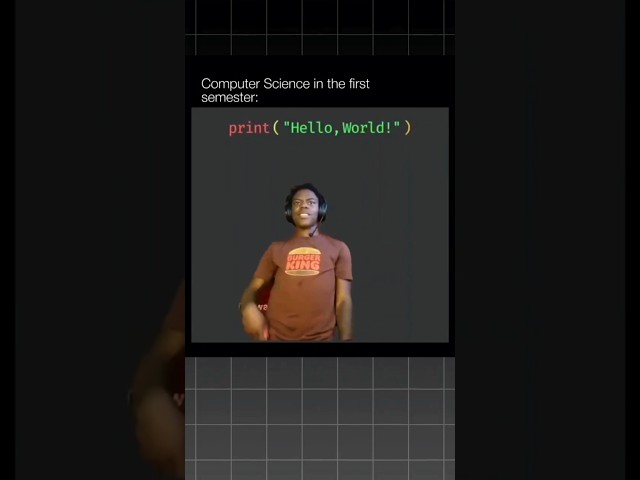 CS in First Semester 💀 #coding #programming #javascript #python