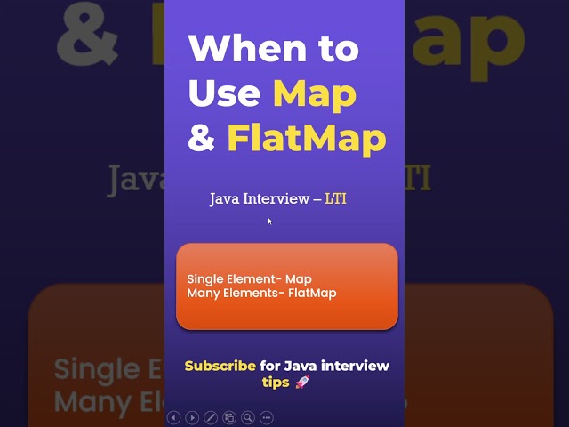 Map vs FlatMap in Java 🔥 | When to Use Which? | LTI Interview Question