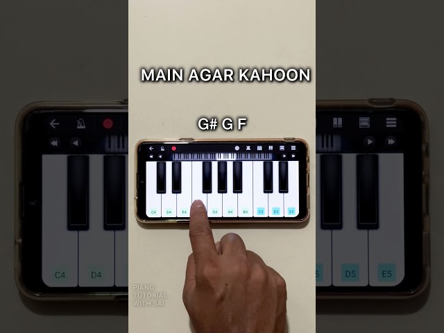 Main Agar Kahoon | Easy Piano Tutorial