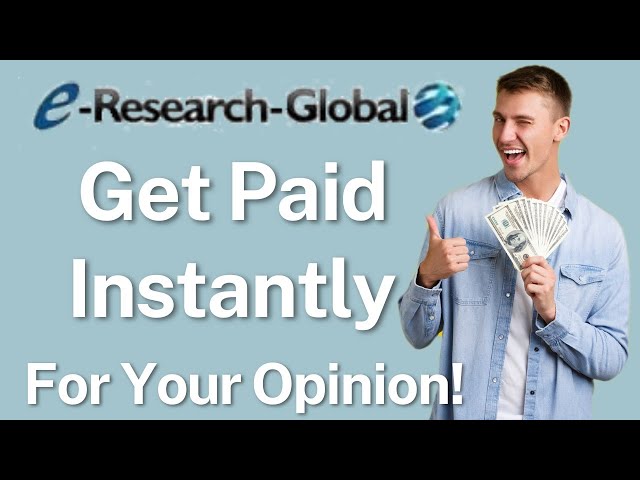 How To Register & Earn From e-Research Global Instantly Paying Survey Site [Payment Proof Included]