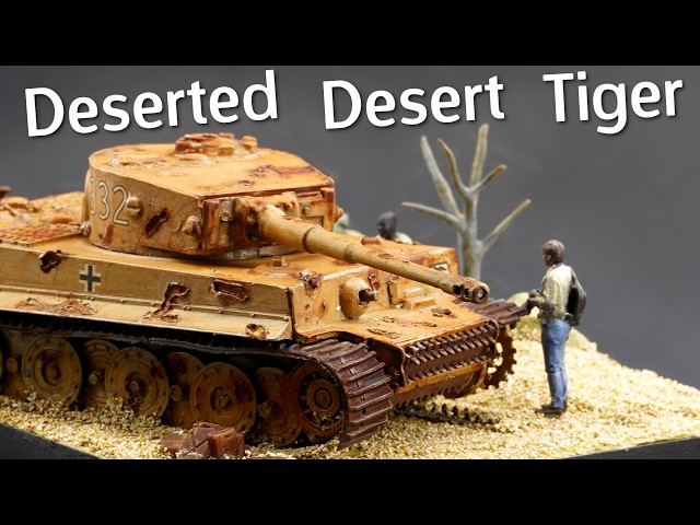 Tiger 1 Tank Abandoned in the Desert! Airfix Tiger 1 Scale Model Kit Diorama - Build & Review