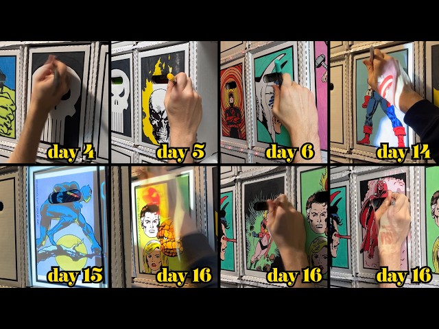 Painting 30 comic boxes in 30 Days