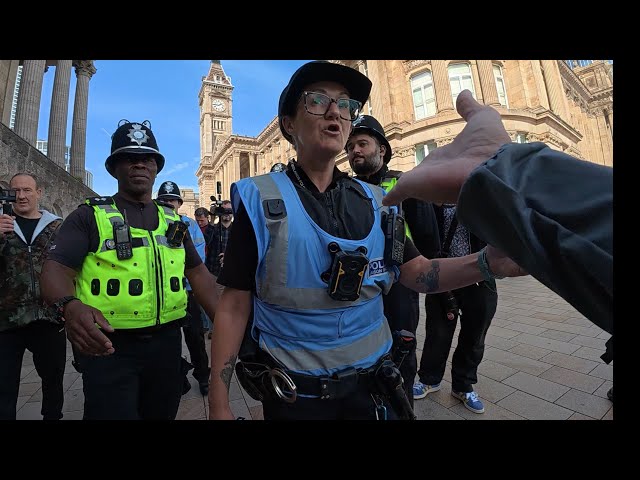 🚨 BIRMINGHAM ERUPTS: FURIOUS ROW WITH POLICE OVER BREACH OF PEACE & MILITARY SECURITY 🚨
