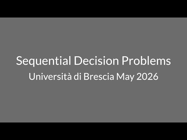 Stochastic Dynamic Programming: An Introduction to Sequential Decision Making