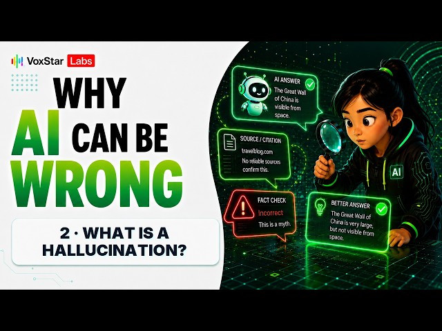 Why AI Can Be Wrong - 2: AI Can Make Up FAKE Facts?! 🤯 What Is an AI Hallucination? | AI for Kids