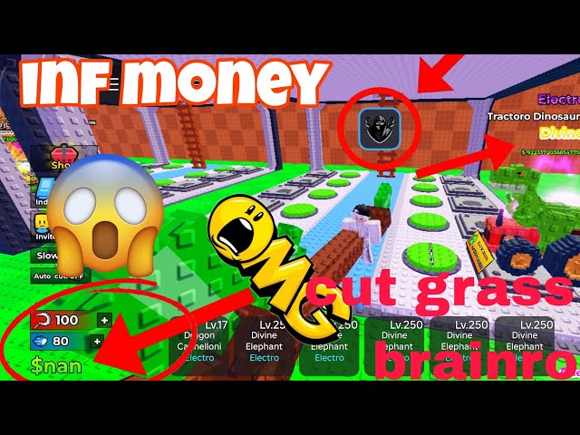 This insane Inf money script make me infinite lier #game #roblox #cutgrass #script #infinite #money 