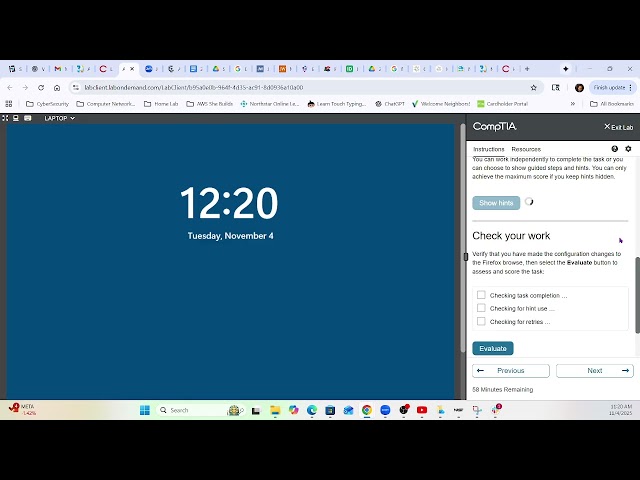 Applied Live Lab Configure Browser Security with ALL HINTS