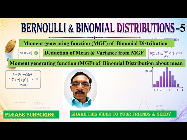 Bernoulli & Binomial Distribution  5 ,   #problemwithsolution ,   please subscribe & share🙏