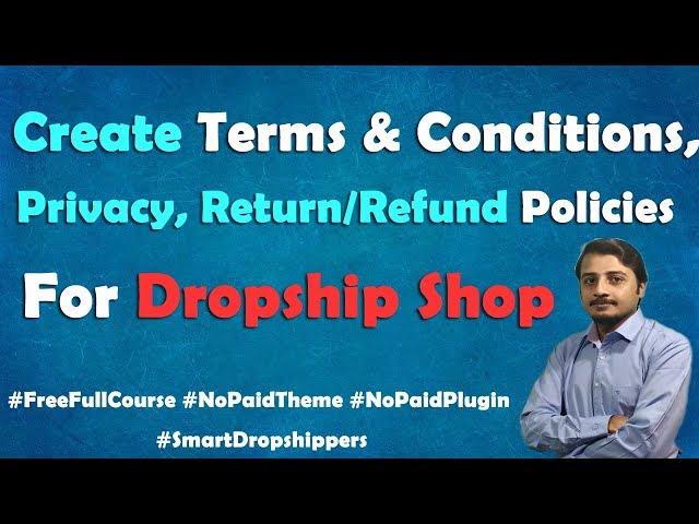 Create Legal Pages like Terms & Conditions, Return, Refund Policy for Free