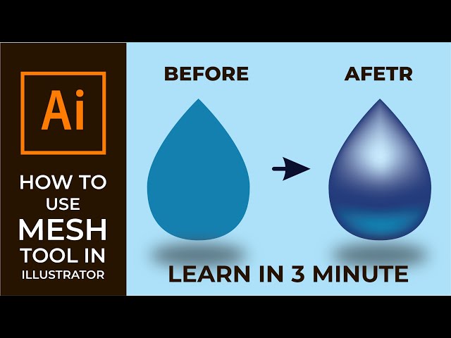 HOW TO USE MESH TOOL IN ILLUSTRATOR [ILLUSTRATOR TUTORIALS]
