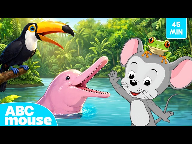 Explore the Amazon River & Amazing Places 🌊🛶 | ABCmouse Search and Explore for Kids | 45-minutes