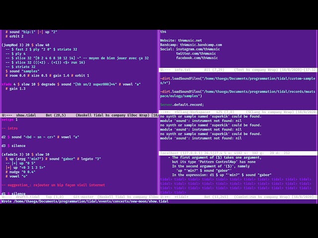 New Moon Tidal Club Algorave Marathon — th4 set