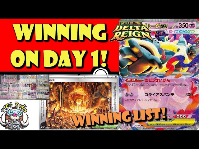 Mega Golurk is Winning on Day 1! Huge Pokémon, Huge Damage, Winning List! (Pokemon TCG News)