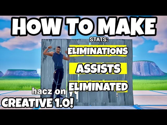 How To Make A STATS BOARD In FORTNITE CREATIVE 1.0!!! NO VERSE! (Tutorial)