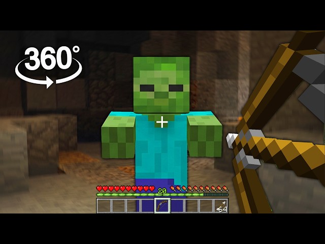 This Video is a Playable Minecraft Game! 360° POV - Interactive