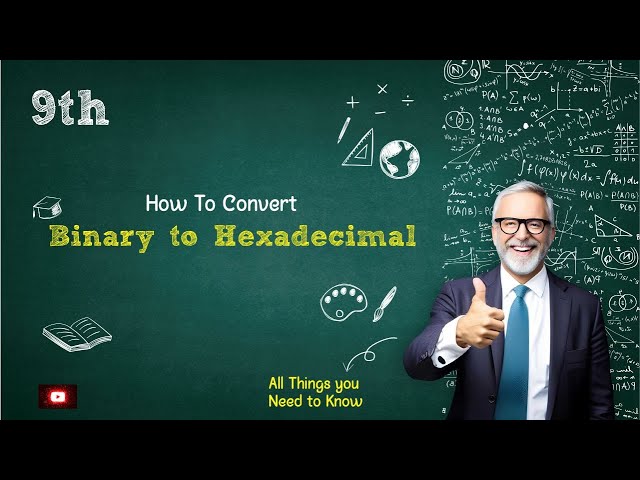 Binary To Hexadecimal conversion | 9th Computer new Book - Chapter 2
