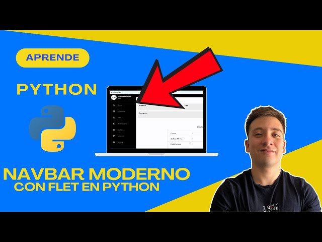 🔥 Crea un Navbar MODERNO en Python con Flet y Flutter 🚀 (Fácil y Rápido)