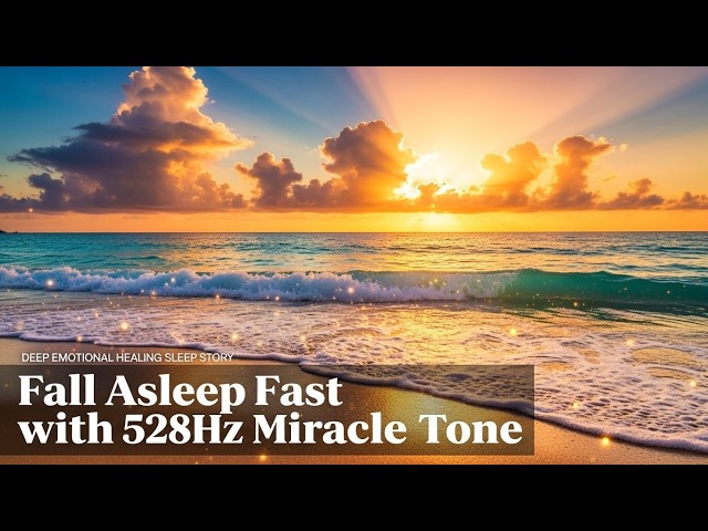 Fall Asleep in Minutes with 528Hz: Soothing Bedtime Ocean Journey |Emotional Release & Heart Healing