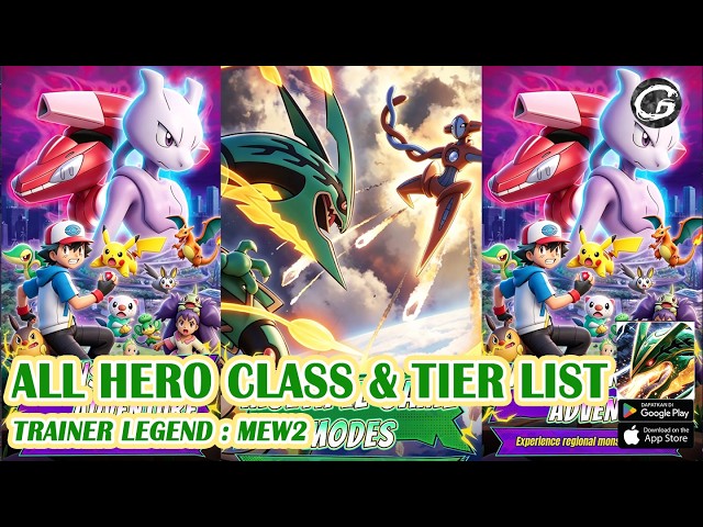 Trainer Legend : Mew2 All Pokemon Class & Tier List - Mobile Game (Android)
